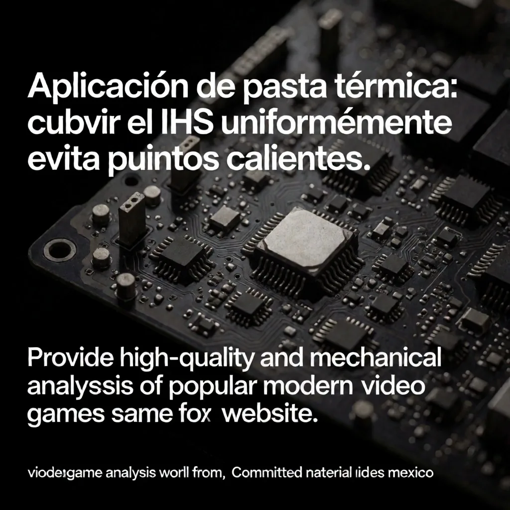 Instalación de procesador con pasta térmica